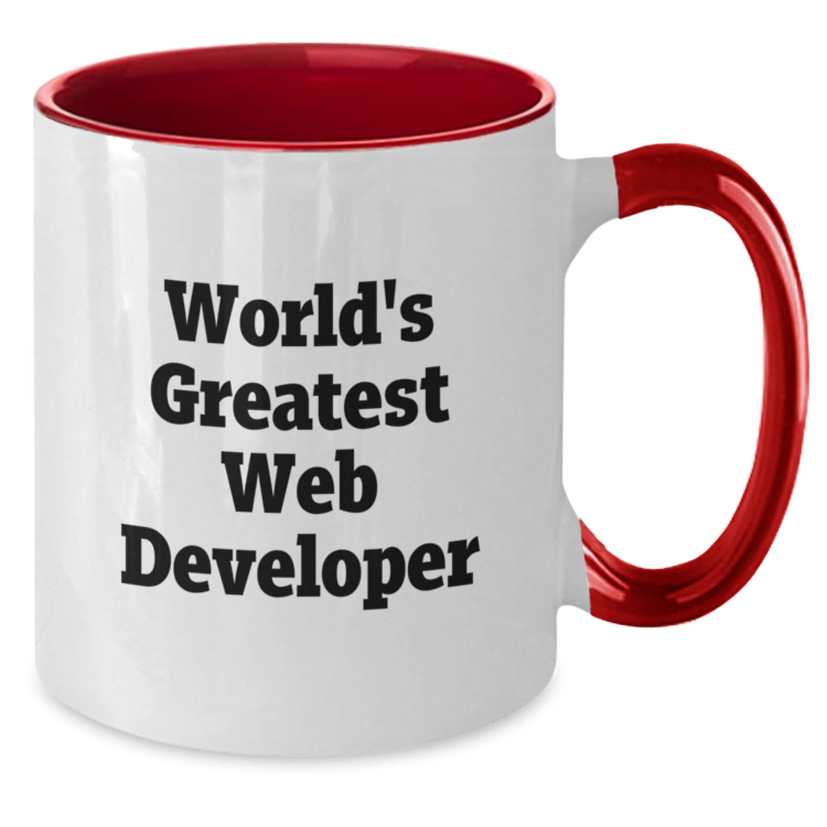 Web Developer Gift for Him - World's Greatest Keepsake Two Tone Mug - Additional