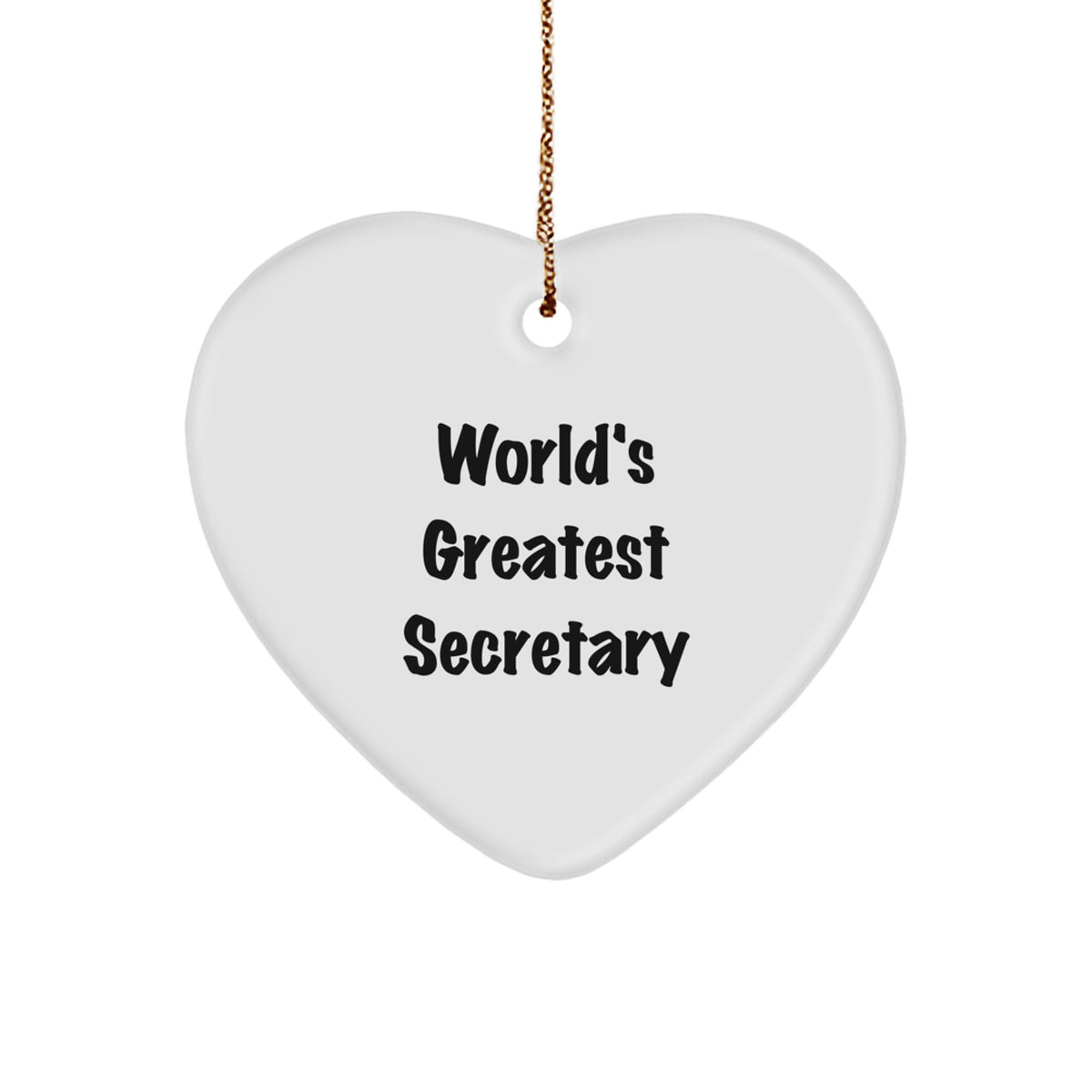 Secretary Christmas Ornament Gift for Him - World's Greatest Keepsake - Image 1