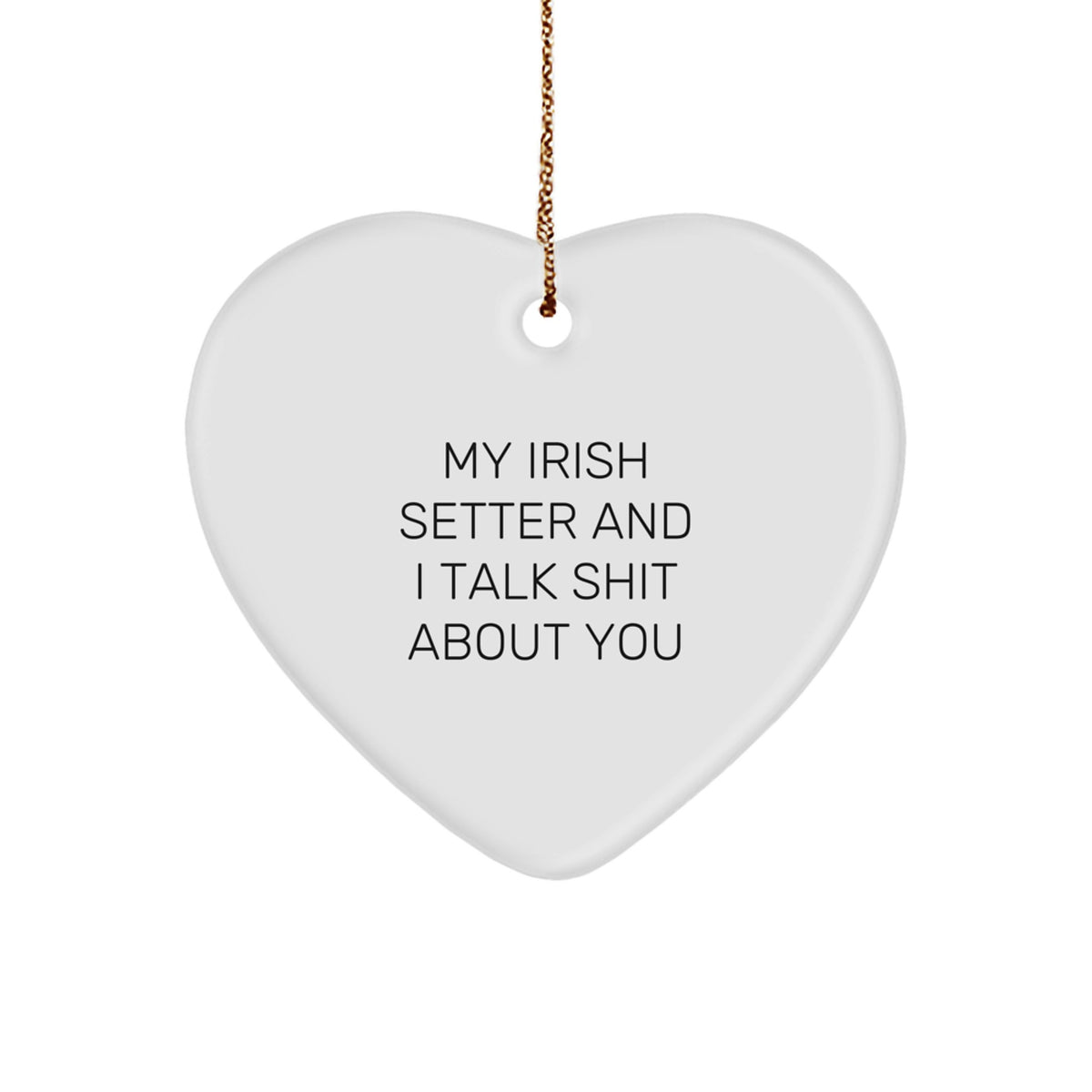 Favorite Irish Setter Christmas Ornament Gift For Kids - My Irish Setter - Image 1