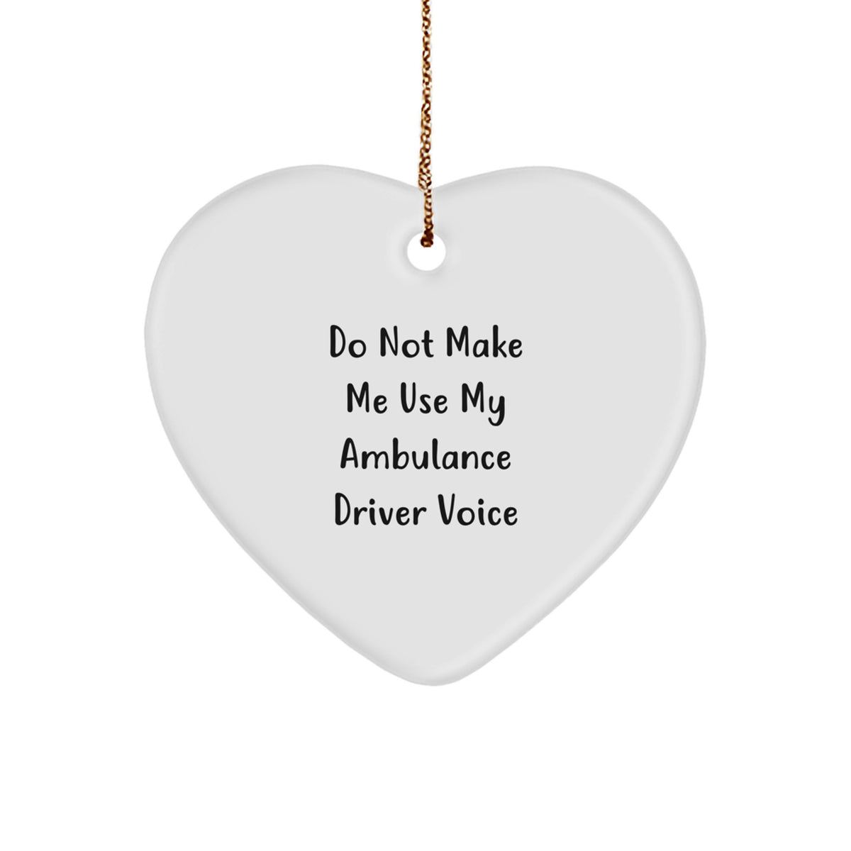 Christmas Ornament Gift for a Colleague - Companion Ambulance Driver, Do - Image 1