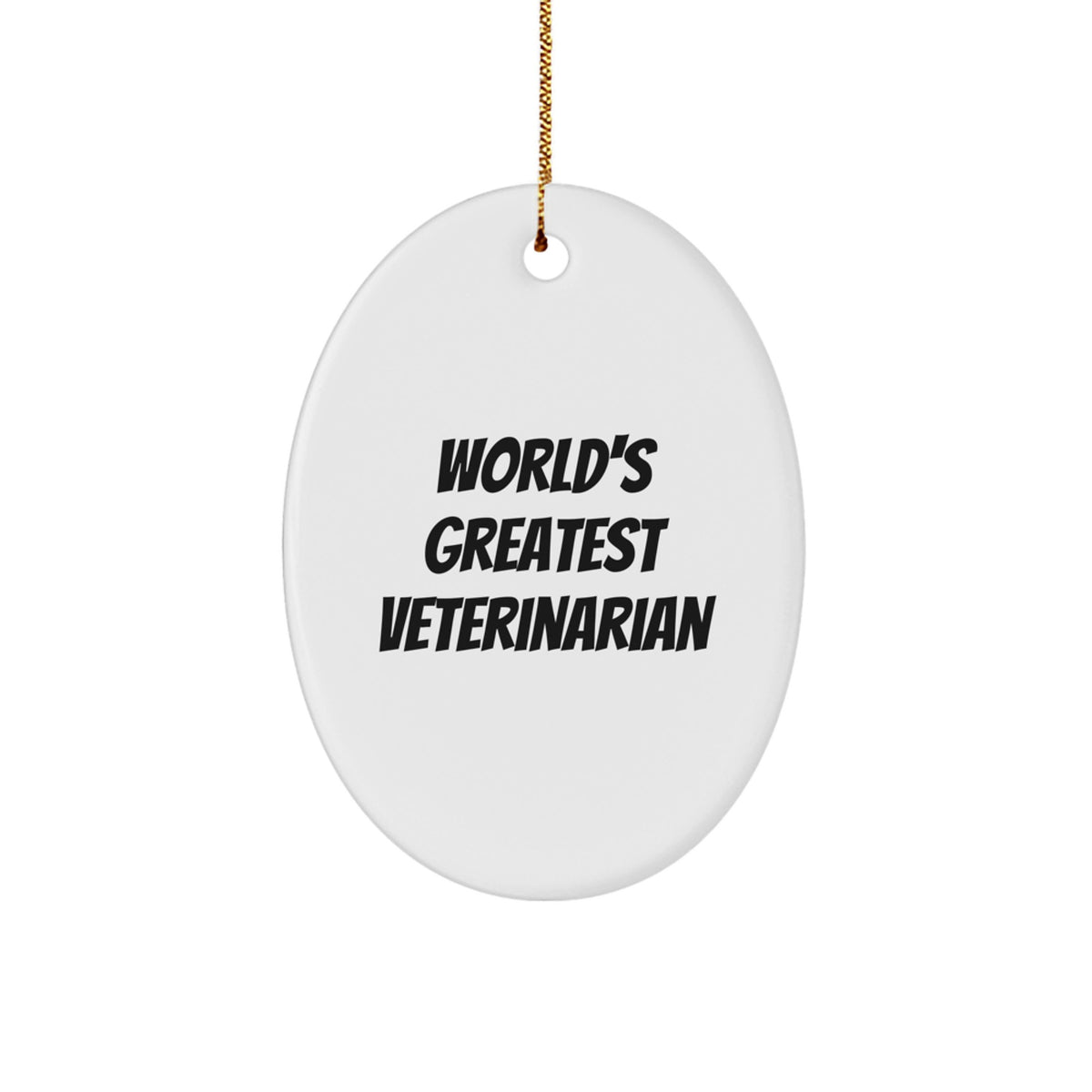 Christmas Ornament Gift for Coworkers World's Greatest Veterinarian Idea - Image 1