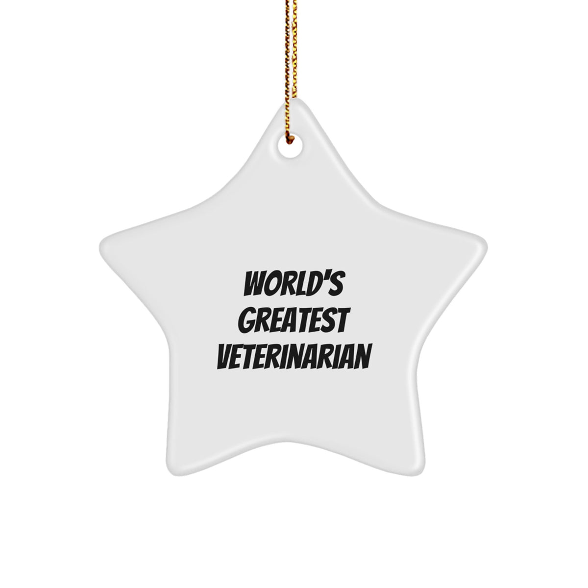 Christmas Ornament Gift World's Greatest Veterinarian Idea for Coworkers - Image 1