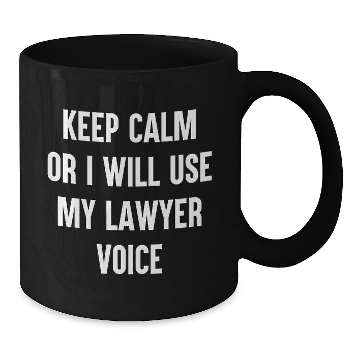 Christmas Gift for Her - Keep Calm Lawyer Voice Ceramic Mug Present - Additional