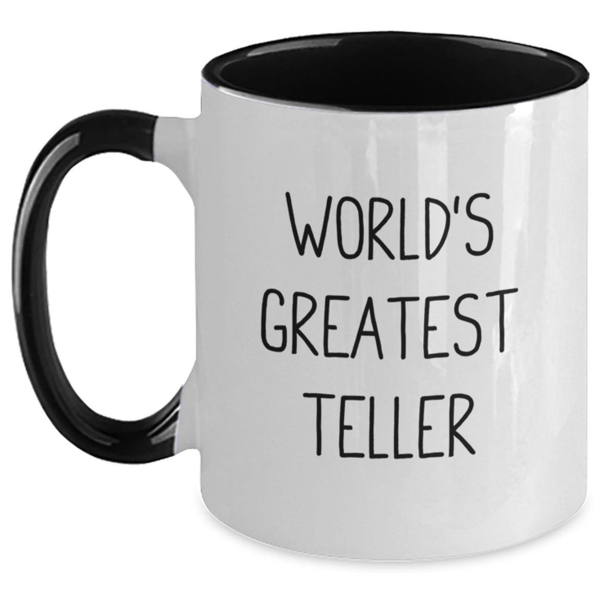 Teller Gift for Him - World's Greatest Teller Keepsake Two Tone Coffee - Main