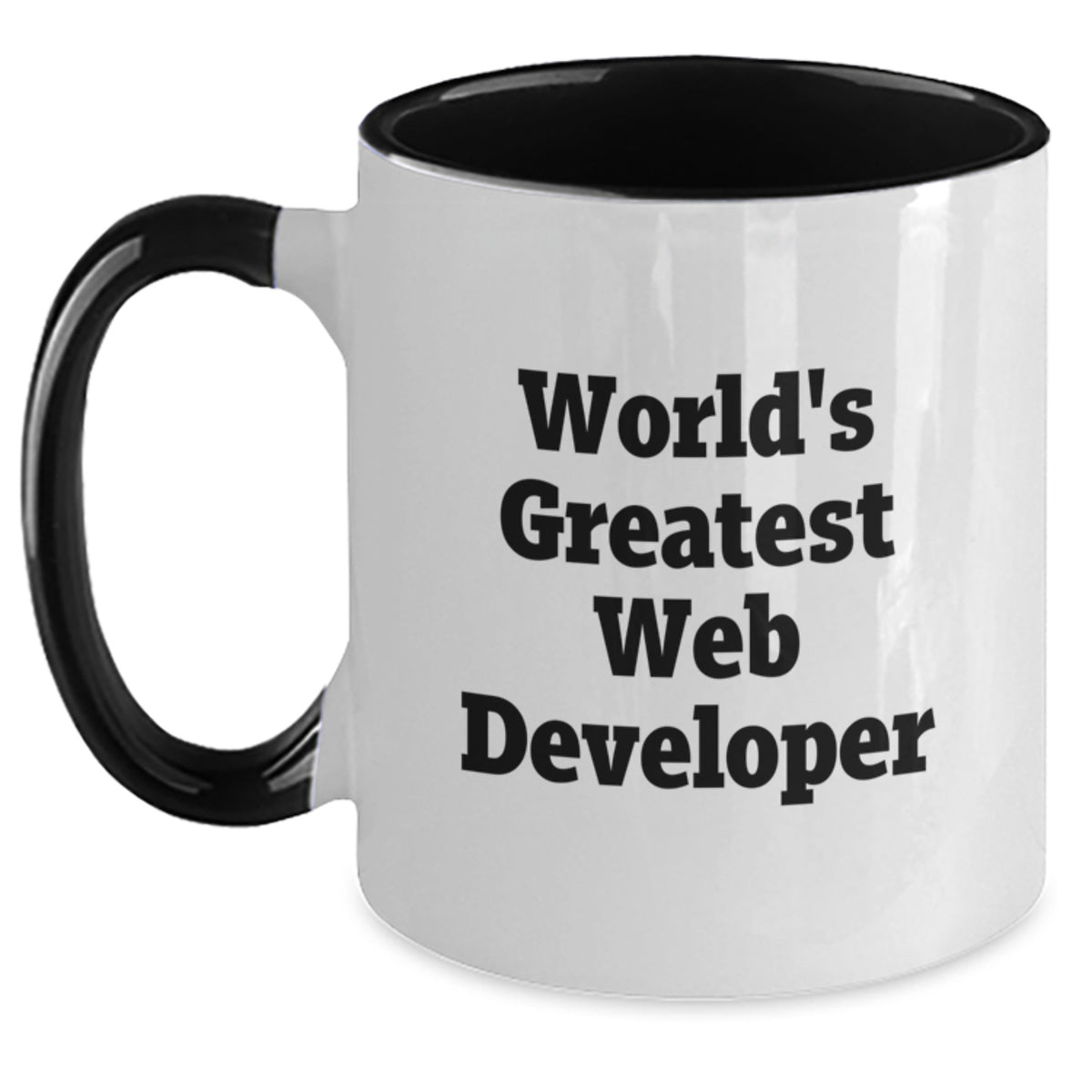 Web Developer Gift for Him - World's Greatest Keepsake Two Tone Mug - Main