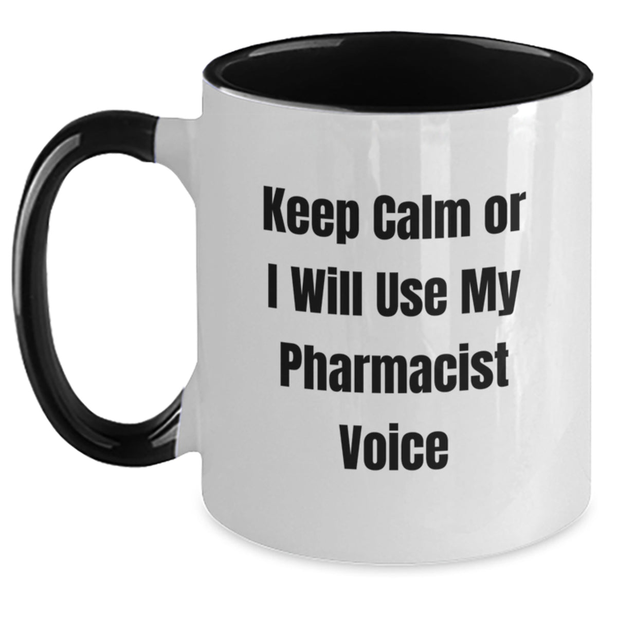 Christmas Gift for Her - Keep Calm Pharmacist Voice Mug Present - Main