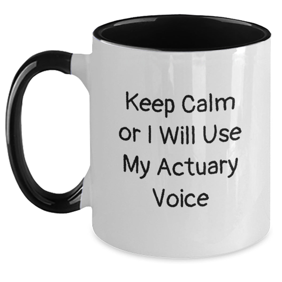 Actuary Keepsake Mug for Him Christmas Gift Two Tone Ceramic 11oz - Main