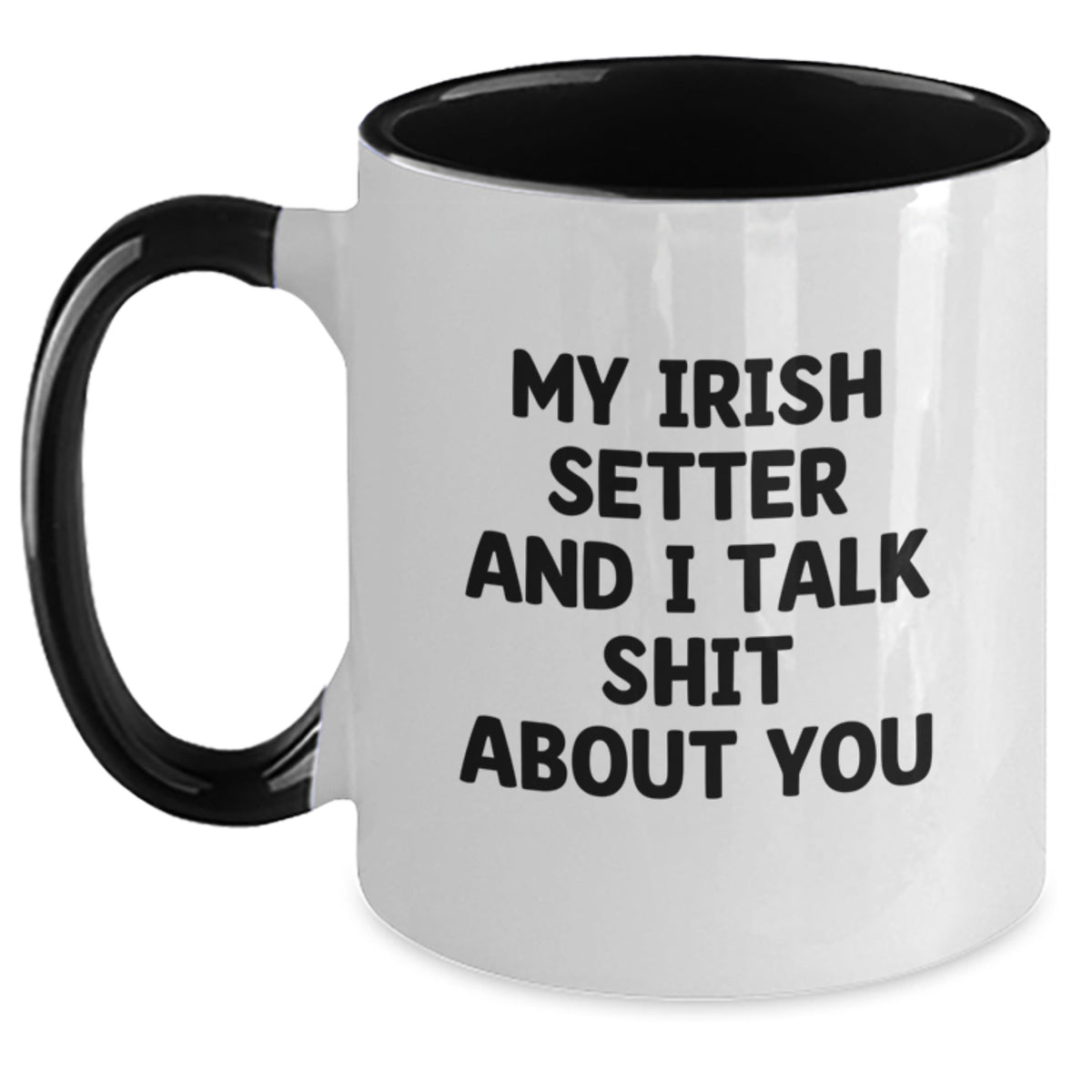 Christmas Gift for Her Playful Irish Setter Quote Coffee Mug - Main