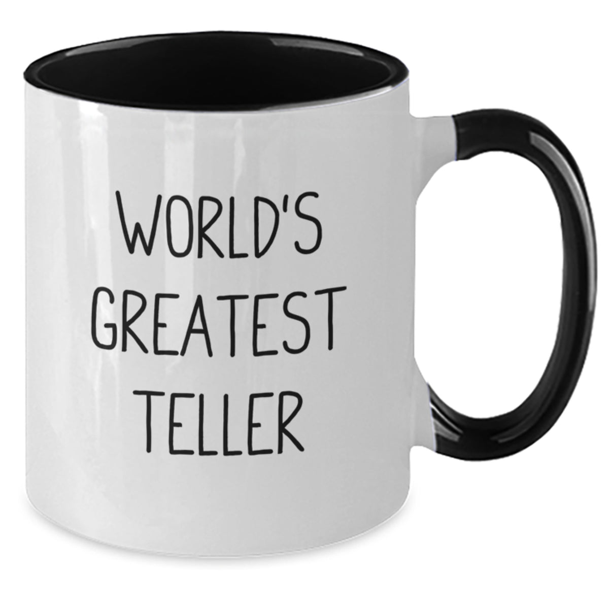 Teller Gift for Him - World's Greatest Teller Keepsake Two Tone Coffee - Additional