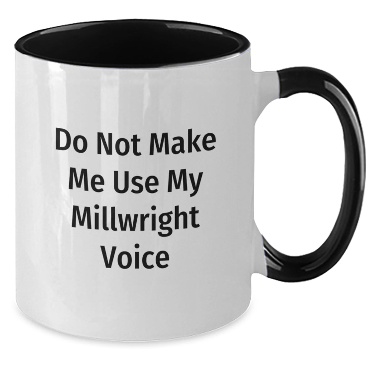 Millwright Two Tone Mug for Him 11oz Black & White Christmas Gift - Additional