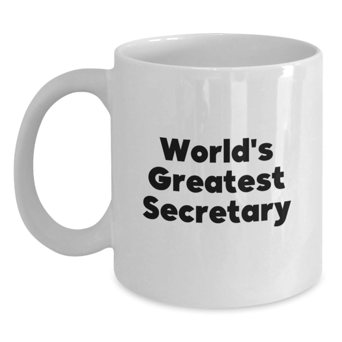 Christmas Gift for Her World's Greatest Secretary Present Coffee Mug - Main