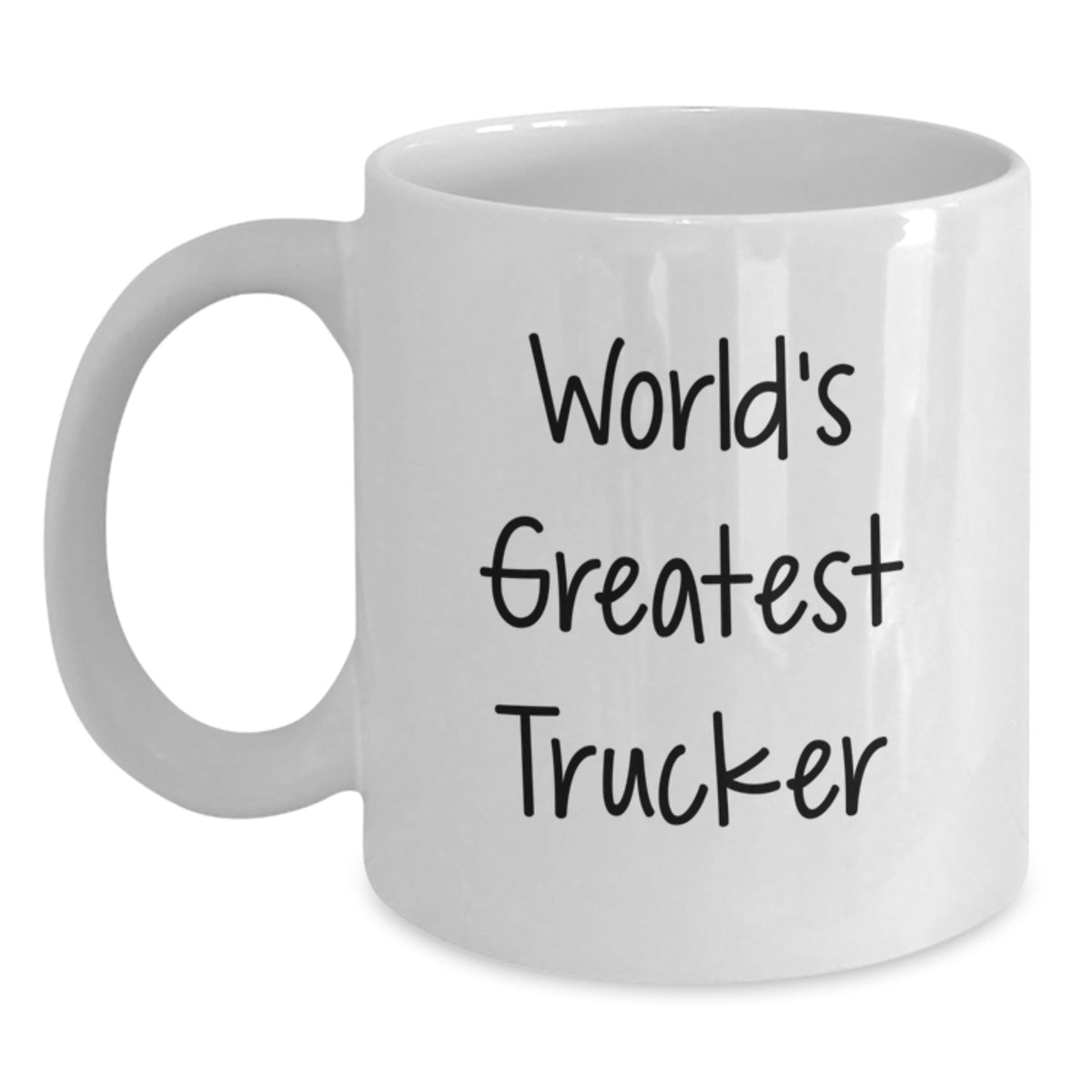 Christmas Gift for Her World's Greatest Trucker Present Coffee Mug - Main