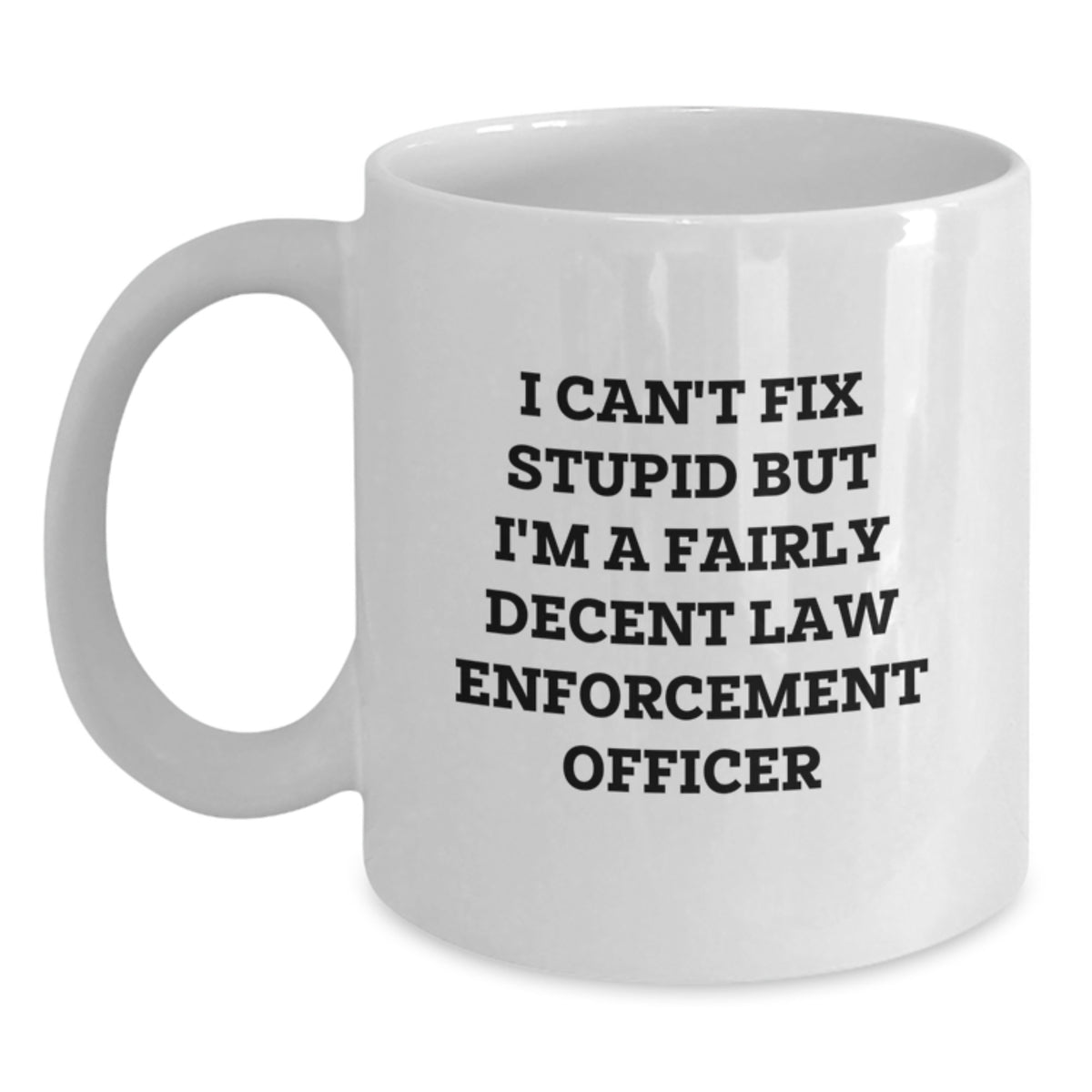 Christmas Gift for Law Enforcement Officer - I Can't Fix Stupid Present - Main