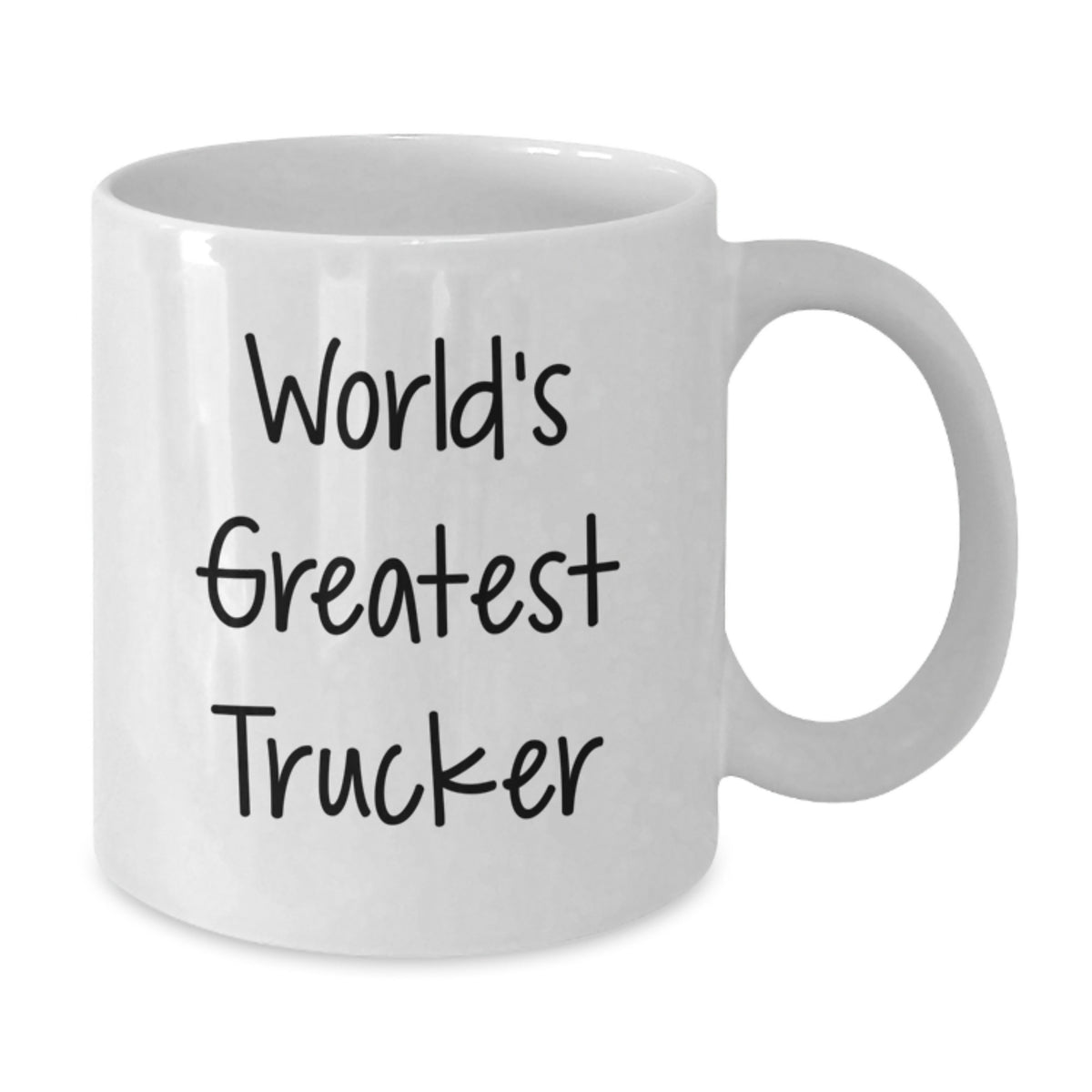 Christmas Gift for Her World's Greatest Trucker Present Coffee Mug - Additional