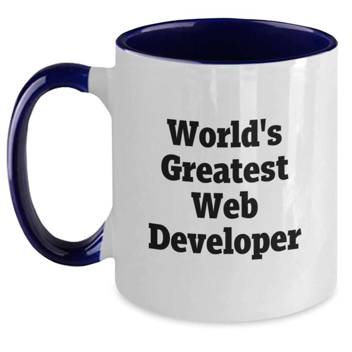 Web Developer Gift for Him - World's Greatest Keepsake Two Tone Mug - Main