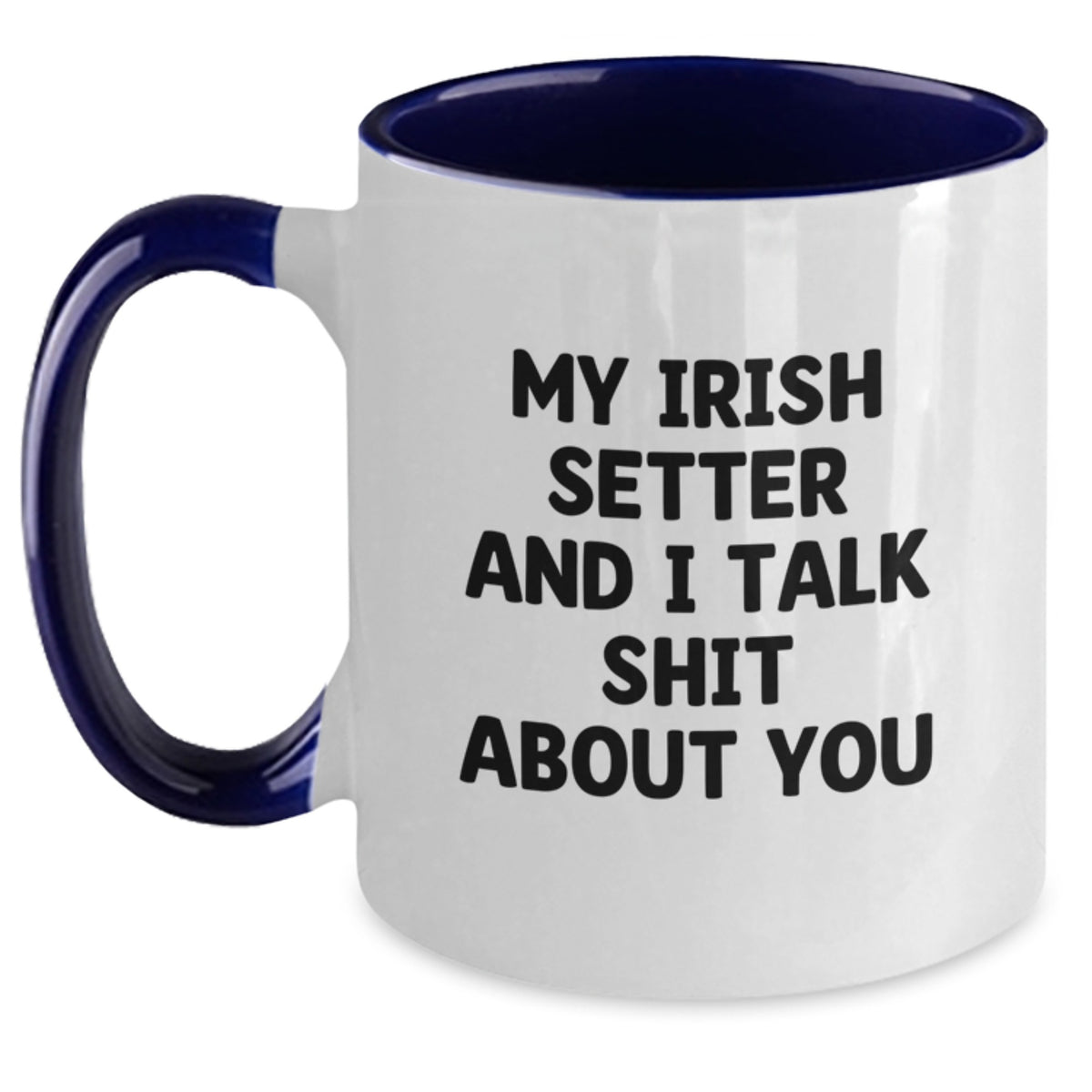Christmas Gift for Her Playful Irish Setter Quote Coffee Mug - Main