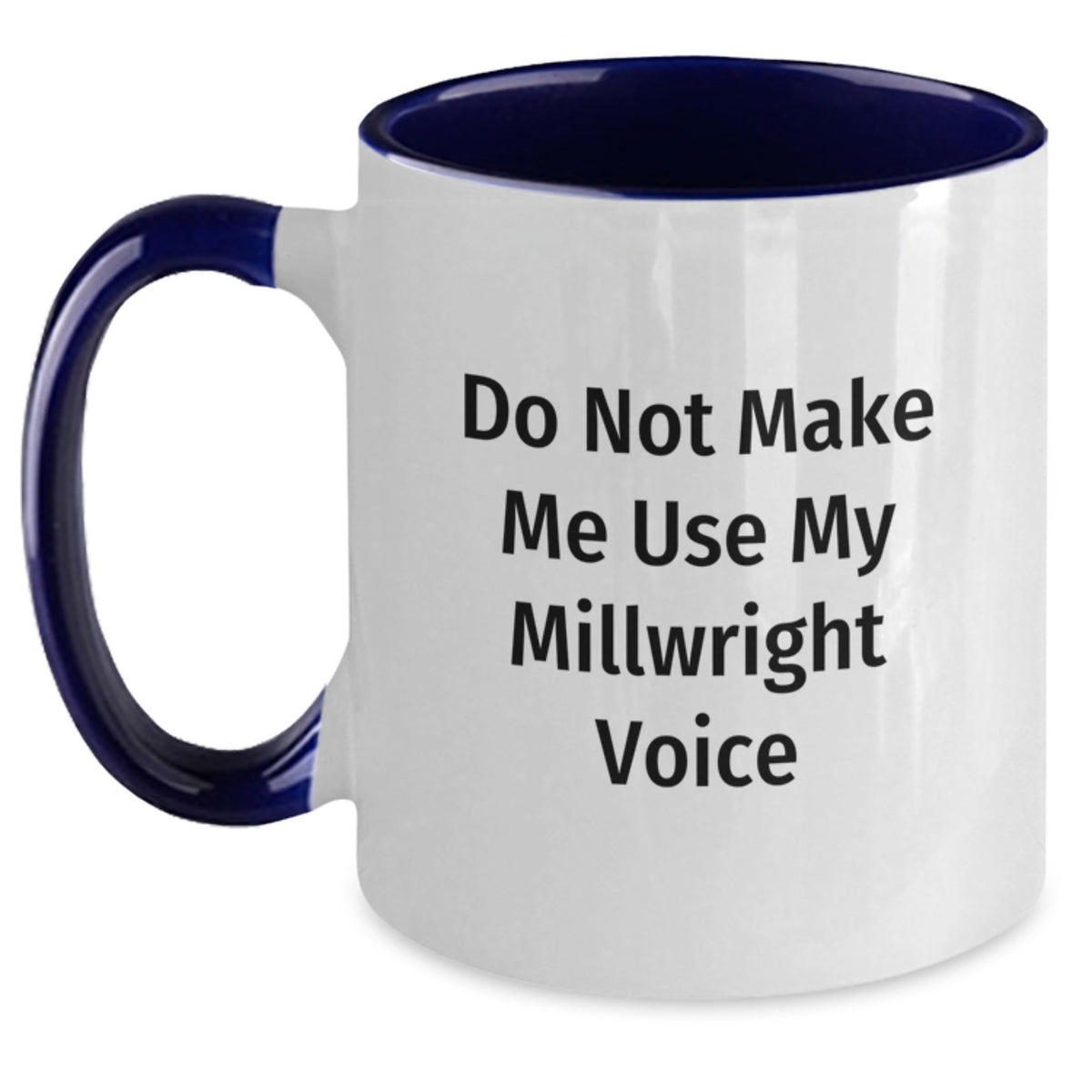 Millwright Two Tone Mug for Him 11oz Black & White Christmas Gift - Main