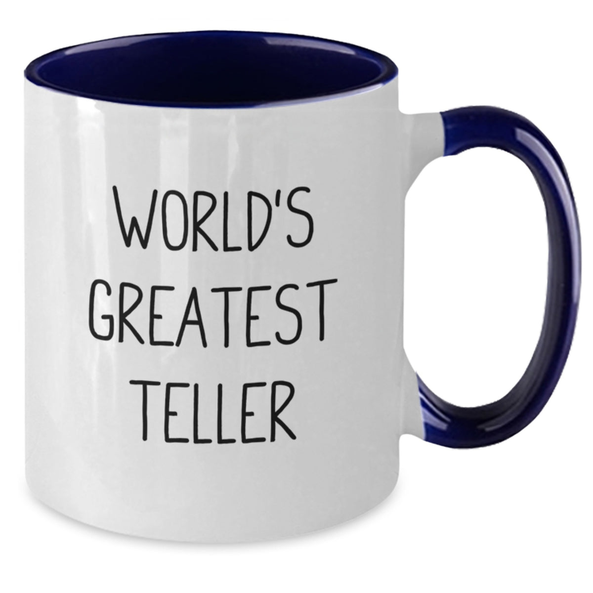 Teller Gift for Him - World's Greatest Teller Keepsake Two Tone Coffee - Additional