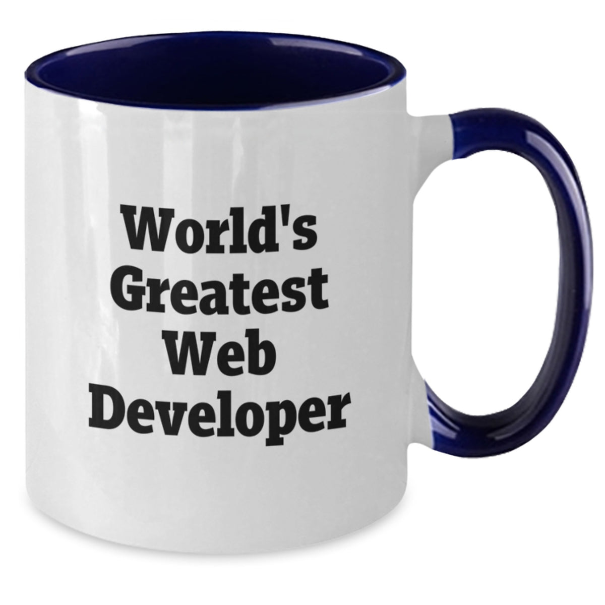 Web Developer Gift for Him - World's Greatest Keepsake Two Tone Mug - Additional