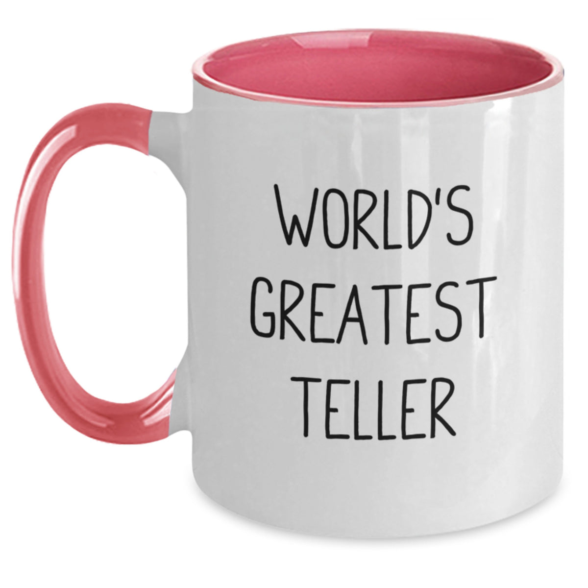 Teller Gift for Him - World's Greatest Teller Keepsake Two Tone Coffee - Main