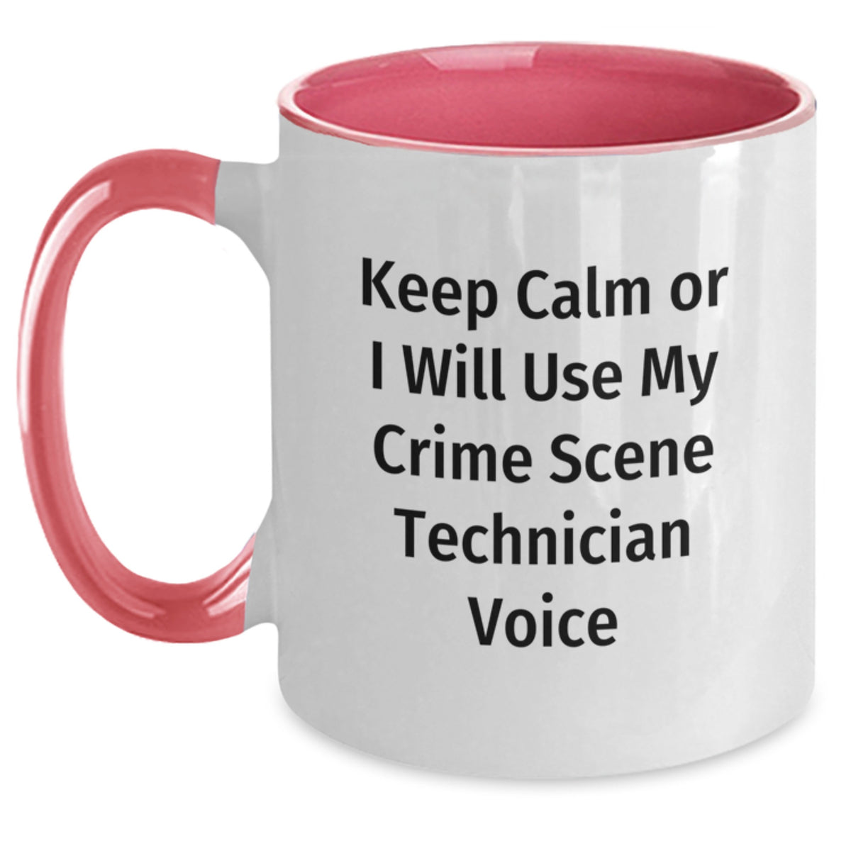Crime Scene Technician Gift for Him - Keep Calm Voice Tone Keepsake Mug - Main