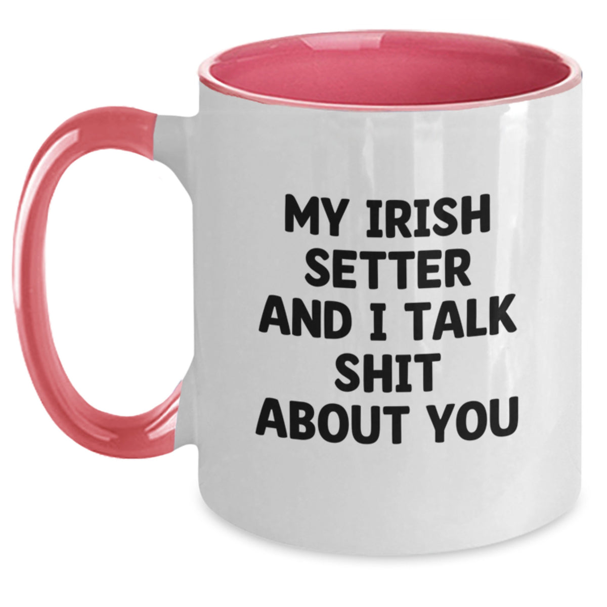 Christmas Gift for Her Playful Irish Setter Quote Coffee Mug - Main