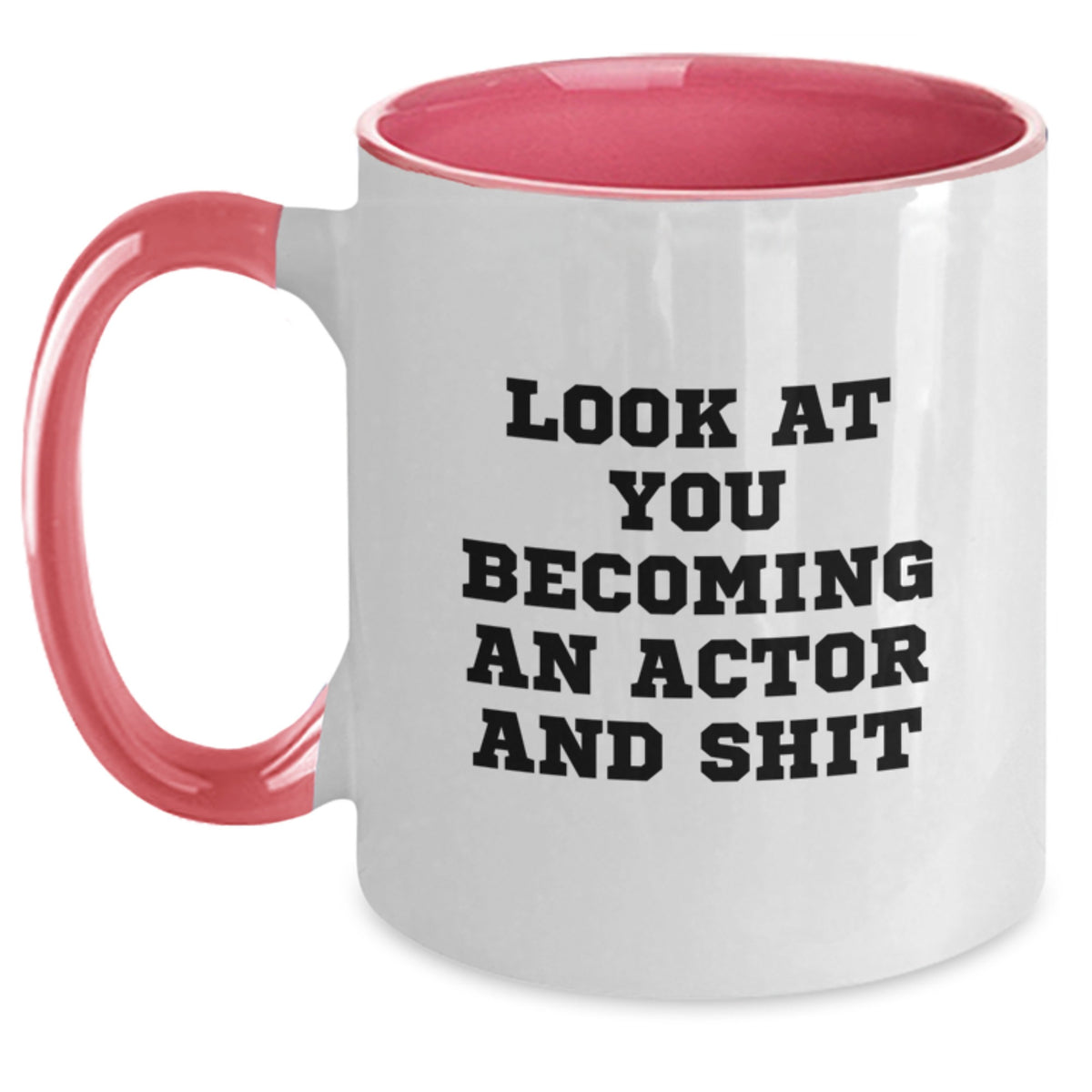 Actor Keepsake Two Tone Mug for Him – Black & White – Christmas Gift - Main