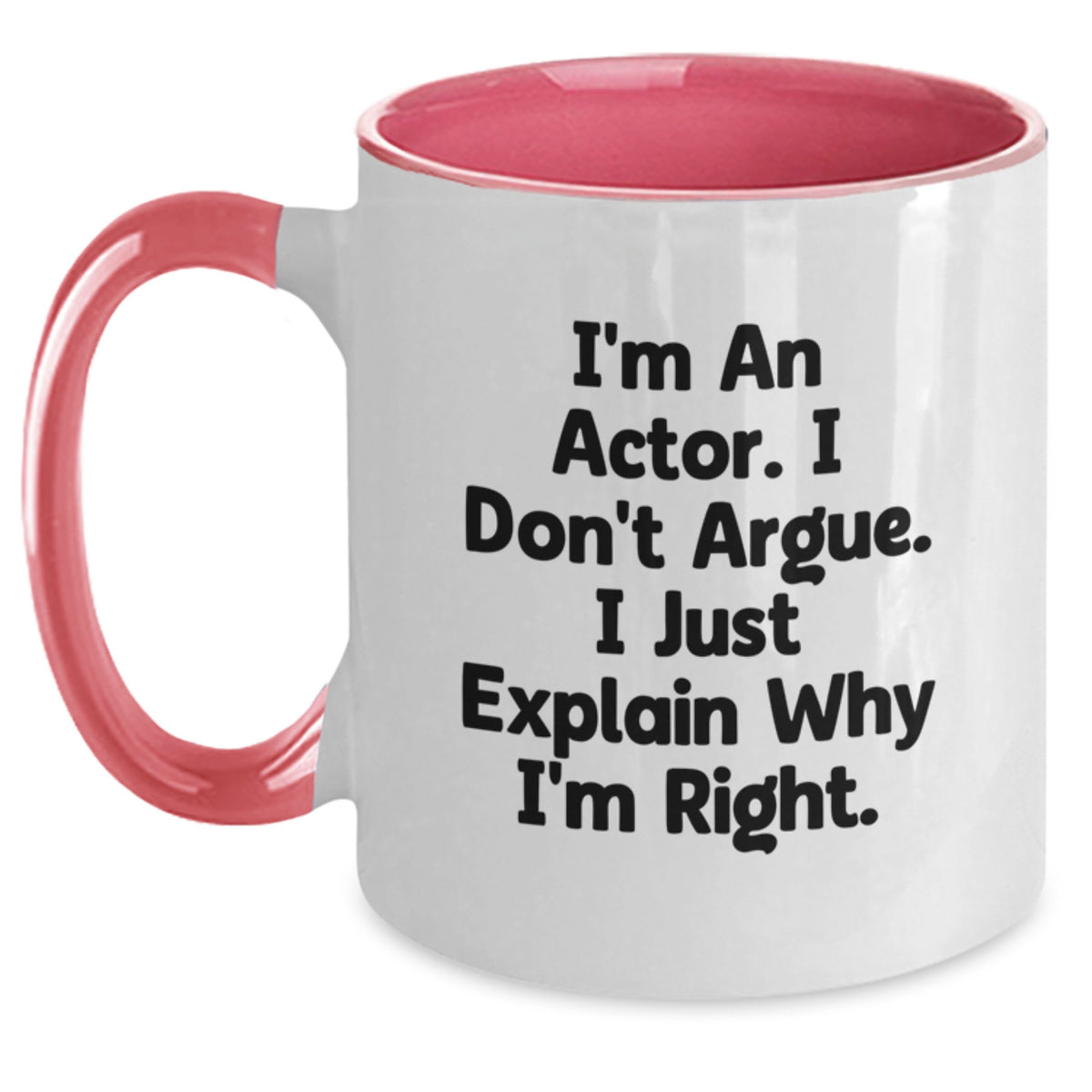 Actor Keepsake Two Tone Coffee Mug for Him Christmas Gift - Main