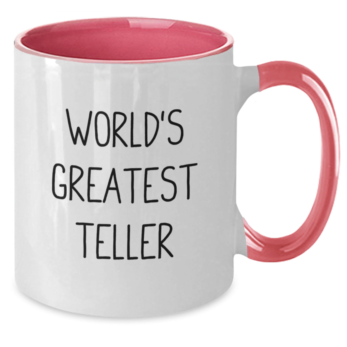 Teller Gift for Him - World's Greatest Teller Keepsake Two Tone Coffee - Additional