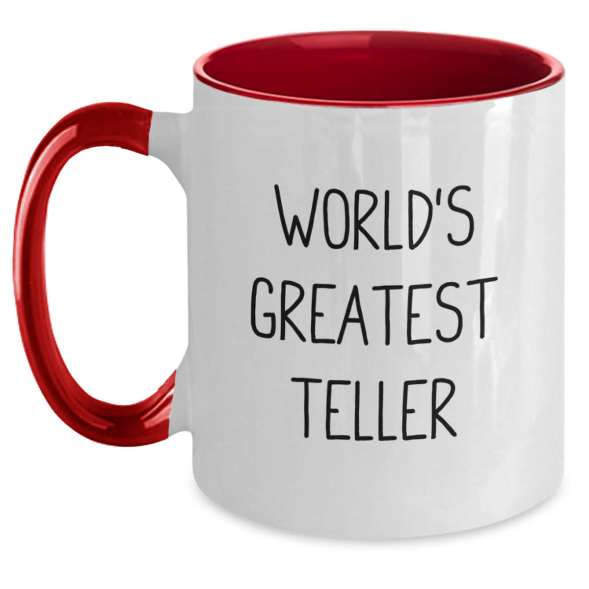 Teller Gift for Him - World's Greatest Teller Keepsake Two Tone Coffee - Main