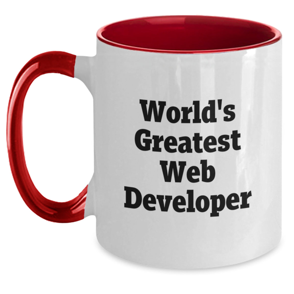Web Developer Gift for Him - World's Greatest Keepsake Two Tone Mug - Main