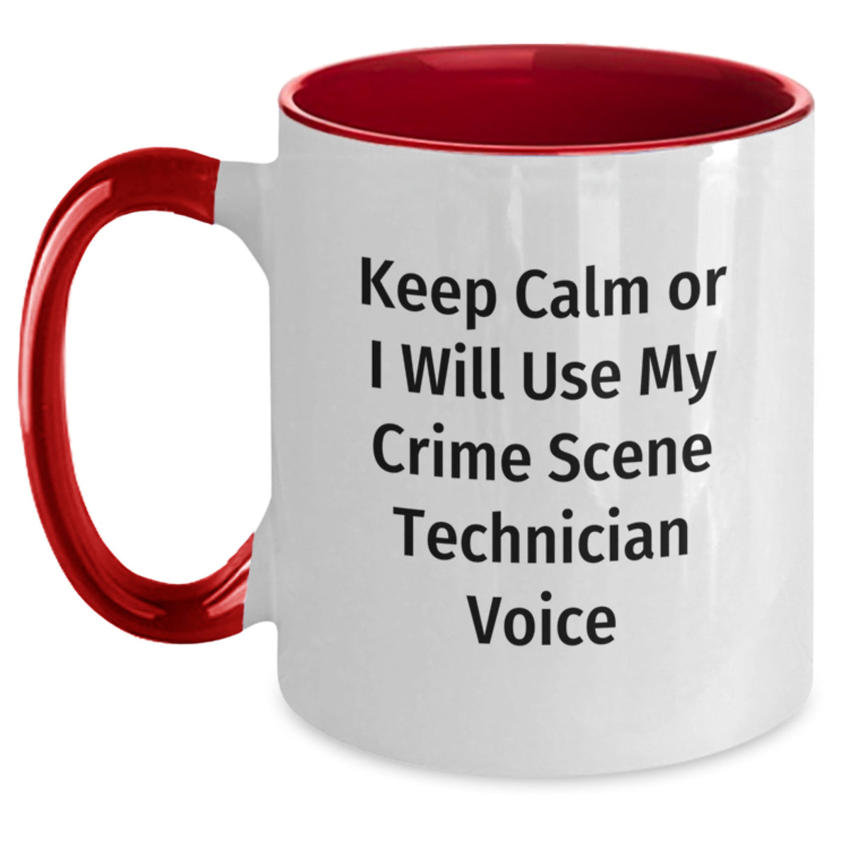 Crime Scene Technician Gift for Him - Keep Calm Voice Tone Keepsake Mug - Main