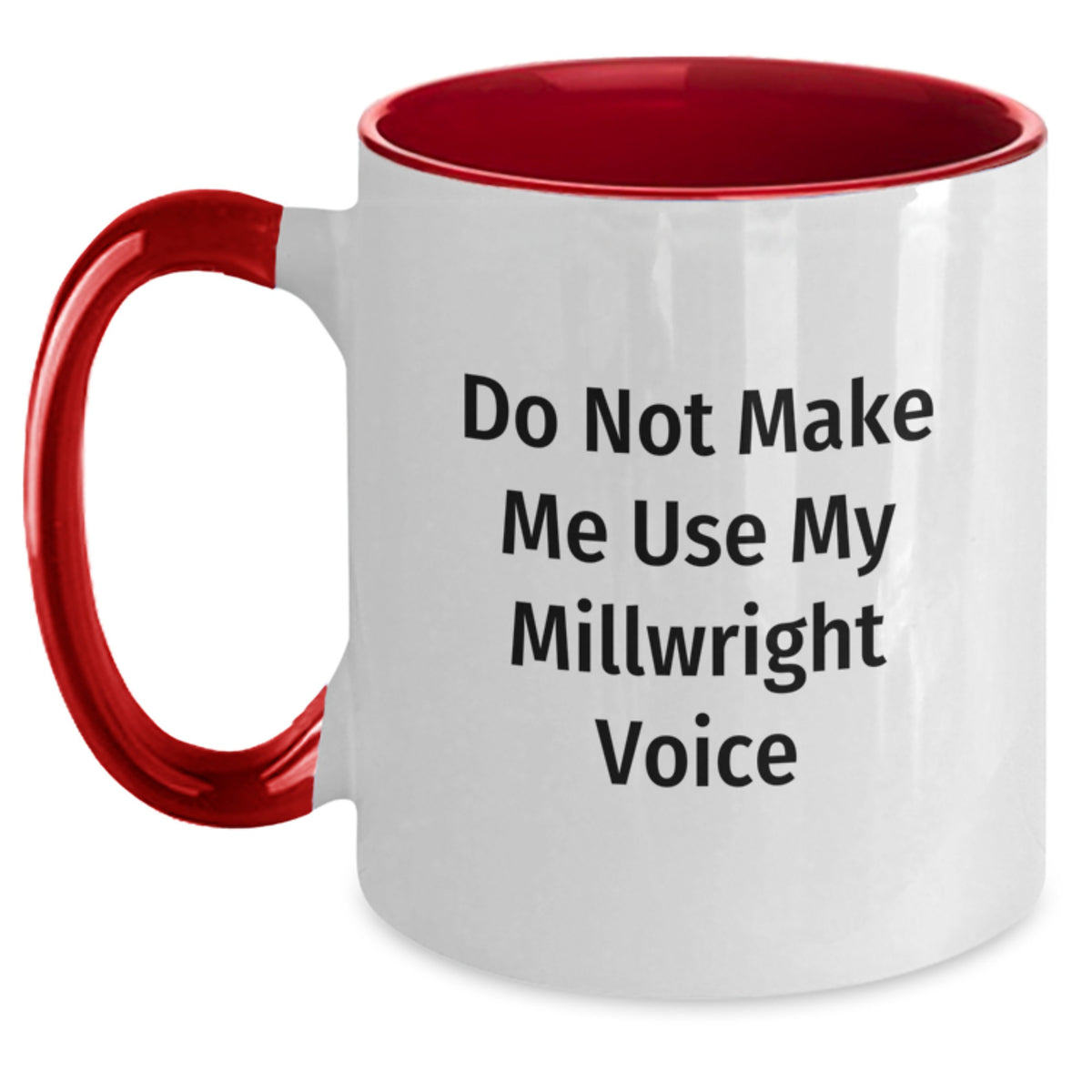 Millwright Two Tone Mug for Him 11oz Black & White Christmas Gift - Main