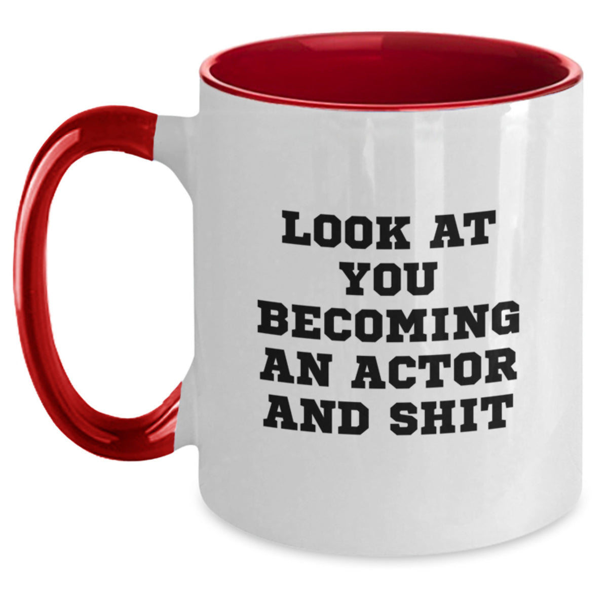 Actor Keepsake Two Tone Mug for Him – Black & White – Christmas Gift - Main
