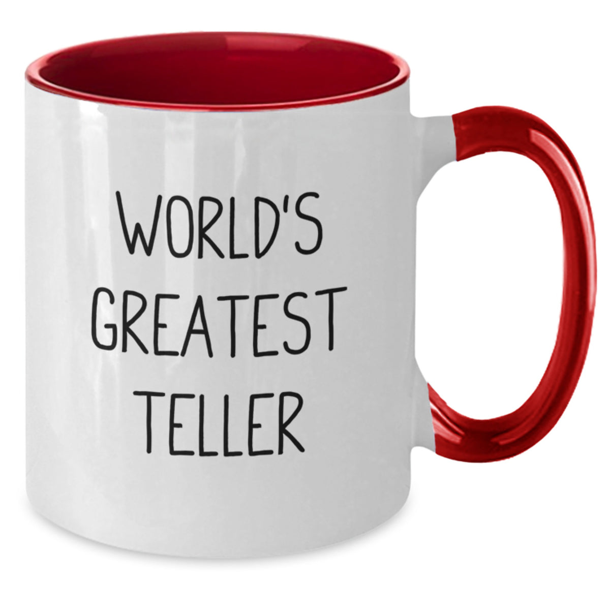 Teller Gift for Him - World's Greatest Teller Keepsake Two Tone Coffee - Additional