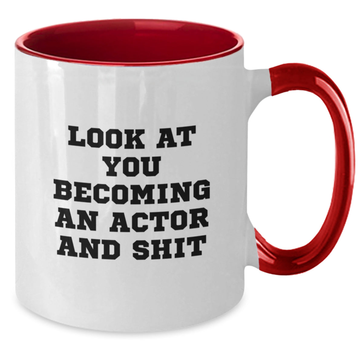 Actor Keepsake Two Tone Mug for Him – Black & White – Christmas Gift - Additional