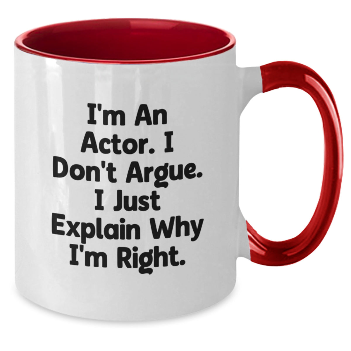 Actor Keepsake Two Tone Coffee Mug for Him Christmas Gift - Additional