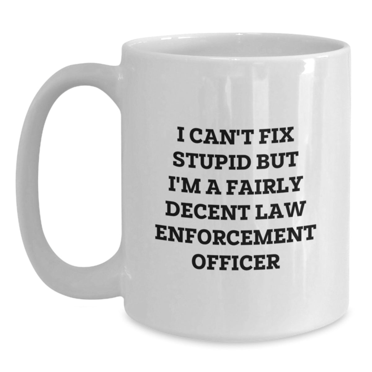 Christmas Gift for Law Enforcement Officer - I Can't Fix Stupid Present - Main