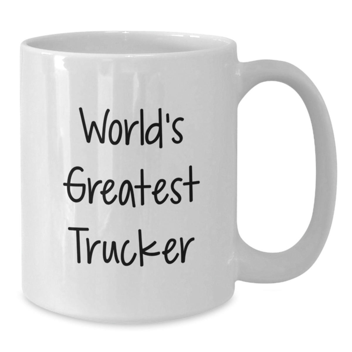 Christmas Gift for Her World's Greatest Trucker Present Coffee Mug - Additional