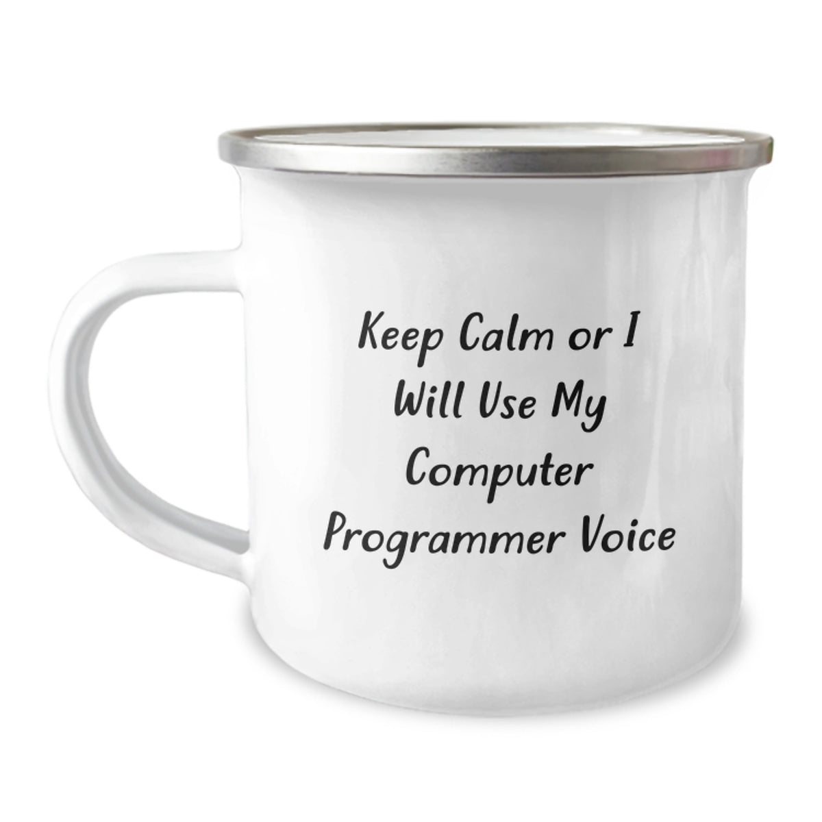 Christmas Gift for Her - Computer Programmer Mug, Keep Calm Present - Image 1