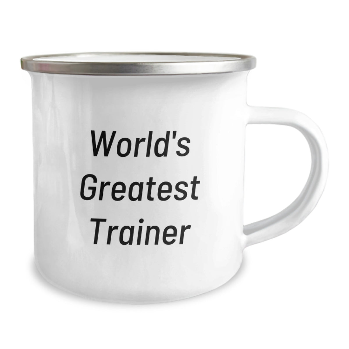 Trainer Gift for Him - World's Greatest Trainer Keepsake Camping Mug - Image 2