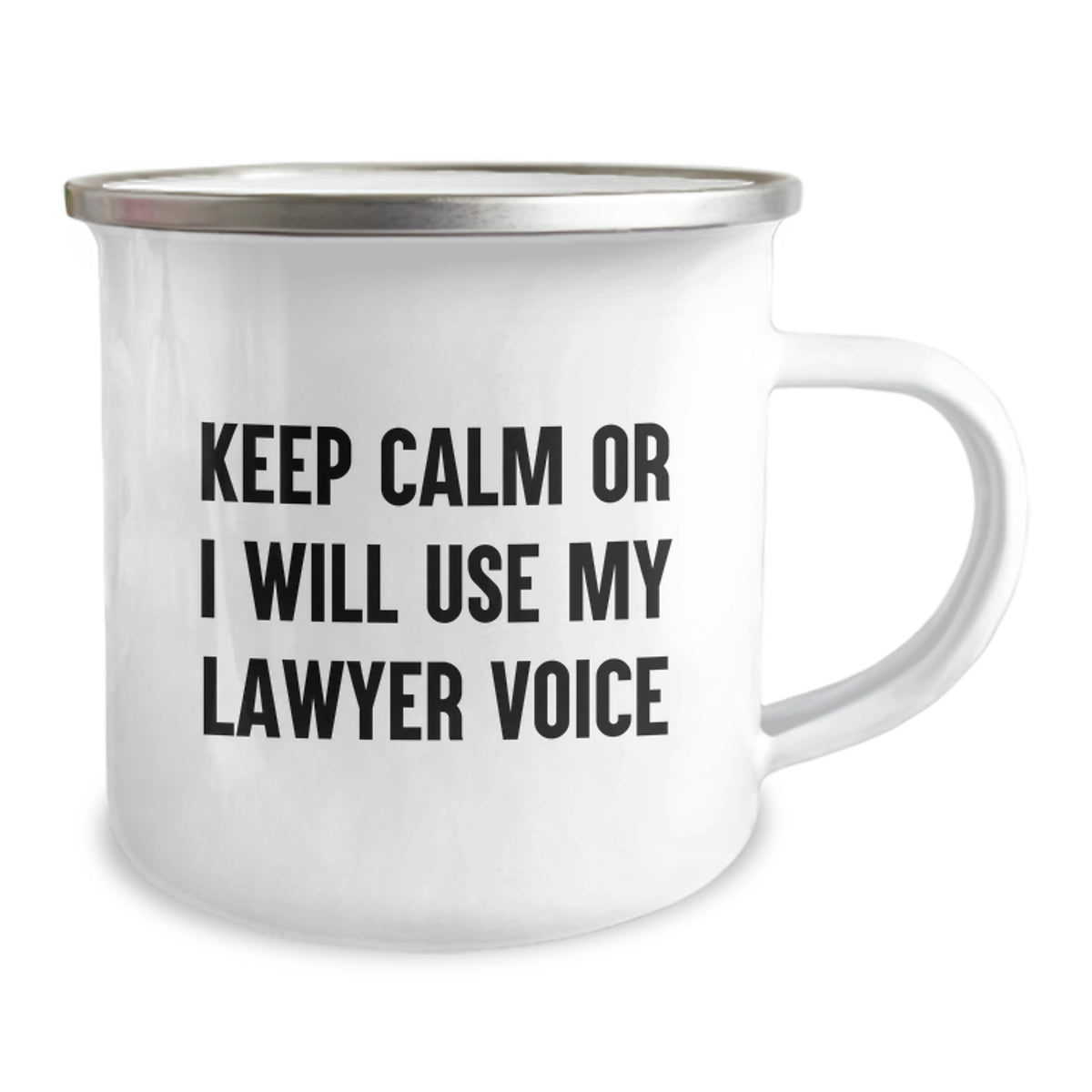 Christmas Gift for Her - Keep Calm Lawyer Voice Camping Mug Present - Image 2