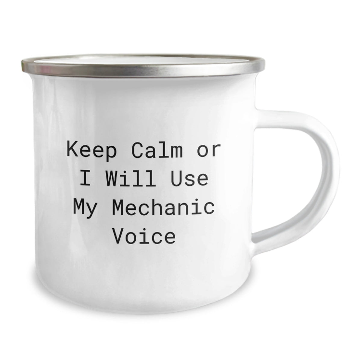 Christmas Gift for Her - Keep Calm Mechanic Voice Camping Mug - Image 2