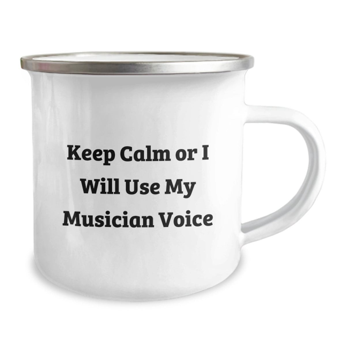 Musician Voice Keepsake Camping Mug Gift for Him - Keep Calm Quote - Image 2
