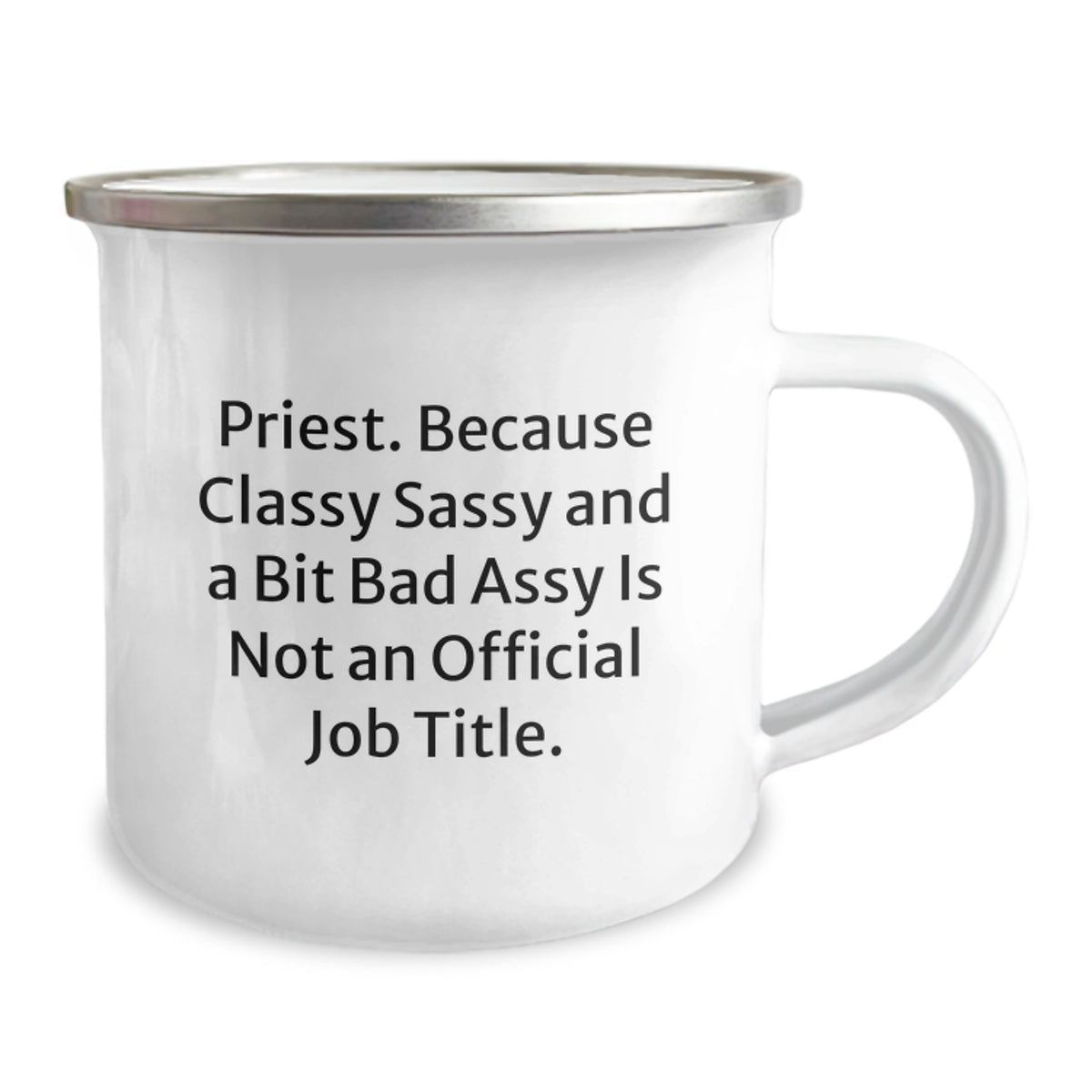 Christmas Gift for Her Priest Camping Mug - Classy, Sassy Humor - Image 2