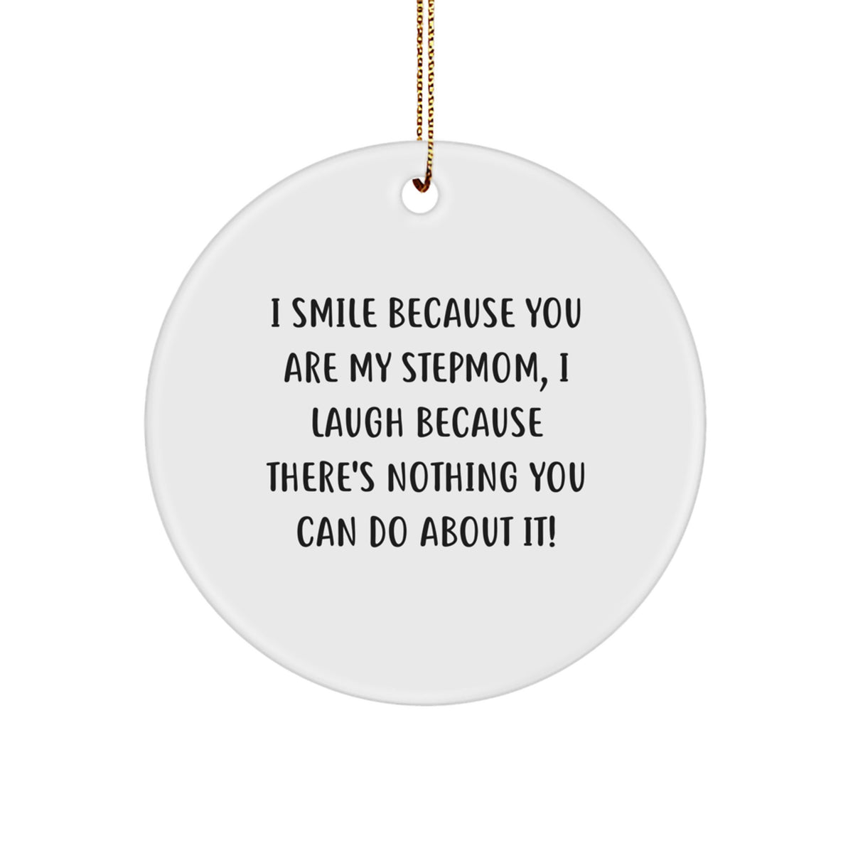 Christmas Ornament Gift for Family Playful Stepmom Quote Keepsake - Image 1