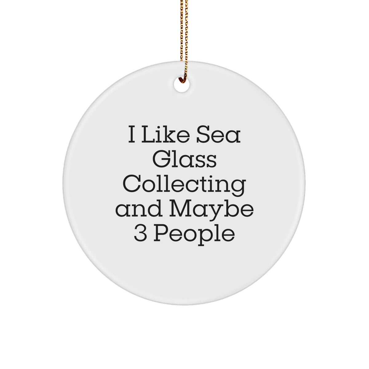 Collectible Christmas Ornament Sea Glass Collecting Gift for Neighbors - Image 1