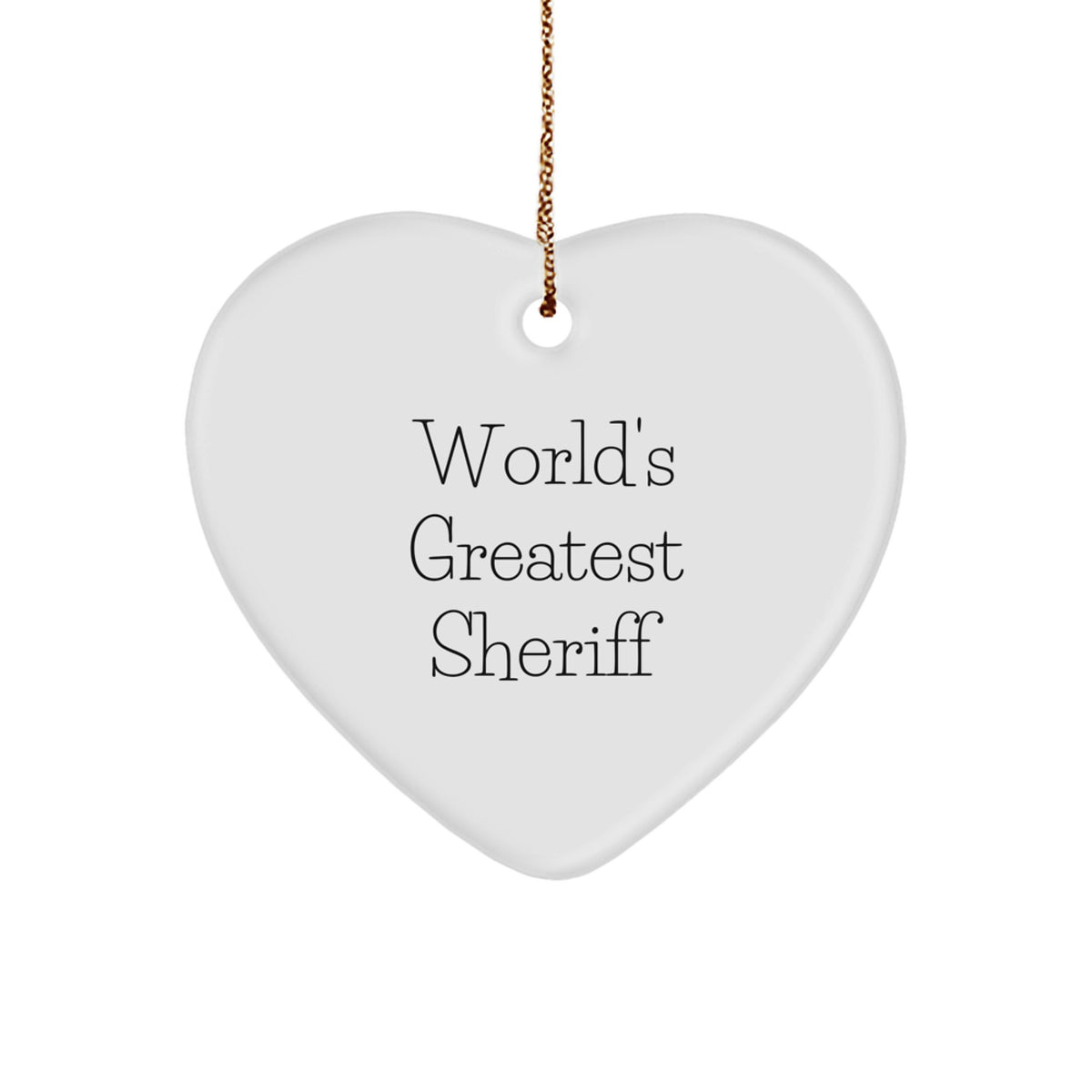 Sheriff Christmas Ornament Gift Favorite Keepsake for Kids - World's - Image 1