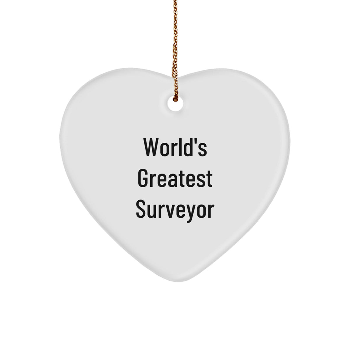 Christmas Ornament World's Greatest Surveyor Gift Idea for Coworkers - Image 1