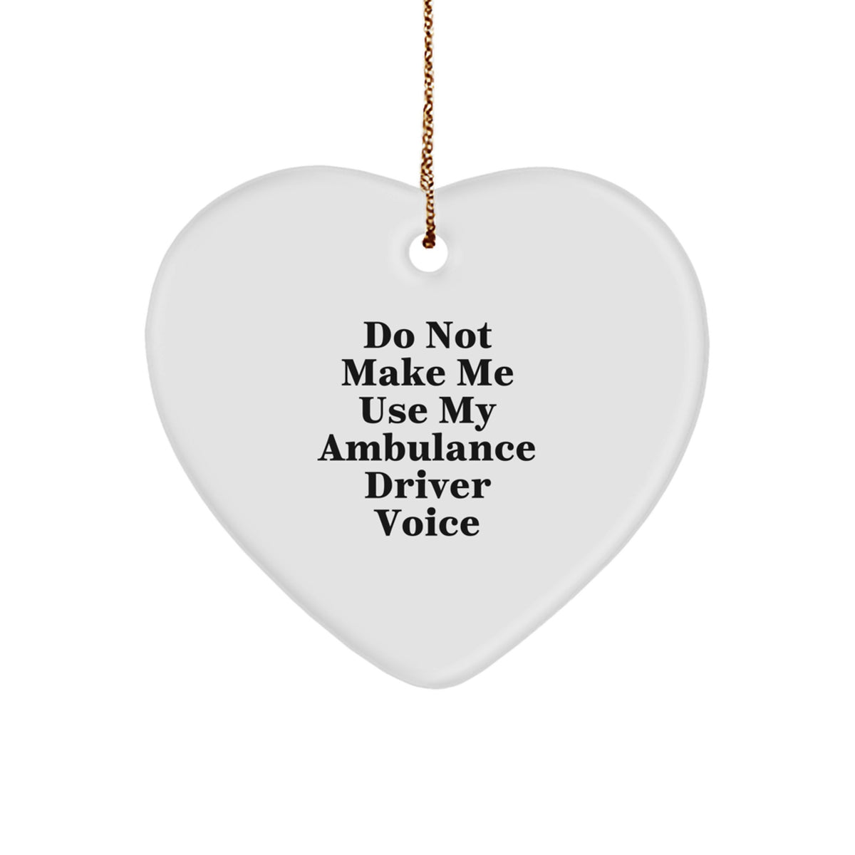 Collectible Christmas Ornament for Neighbors - Ambulance Driver Gift - Image 1
